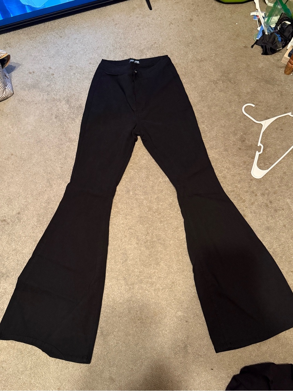 Willow Black Flared Knit Pants
